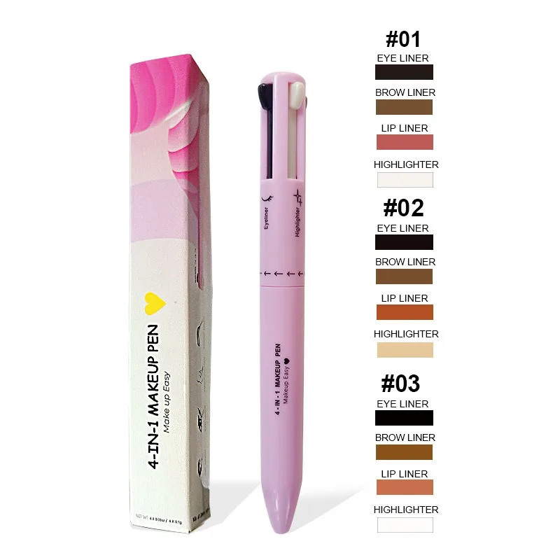 Beauty Makeup Drawing - 4 In 1 Eyebrow Pencil Lip