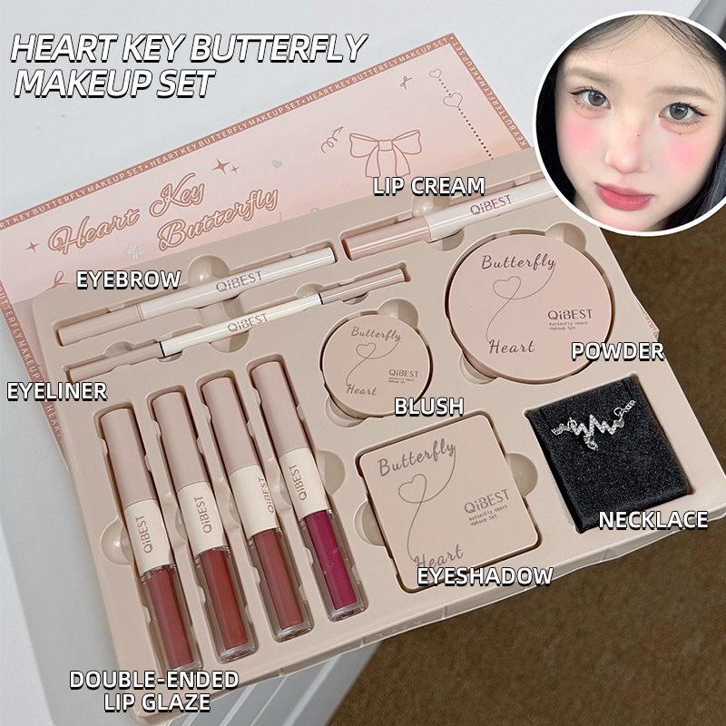 Beauty Book Makeup Kit - Makeup Gift Box Butterfly Bow Heart