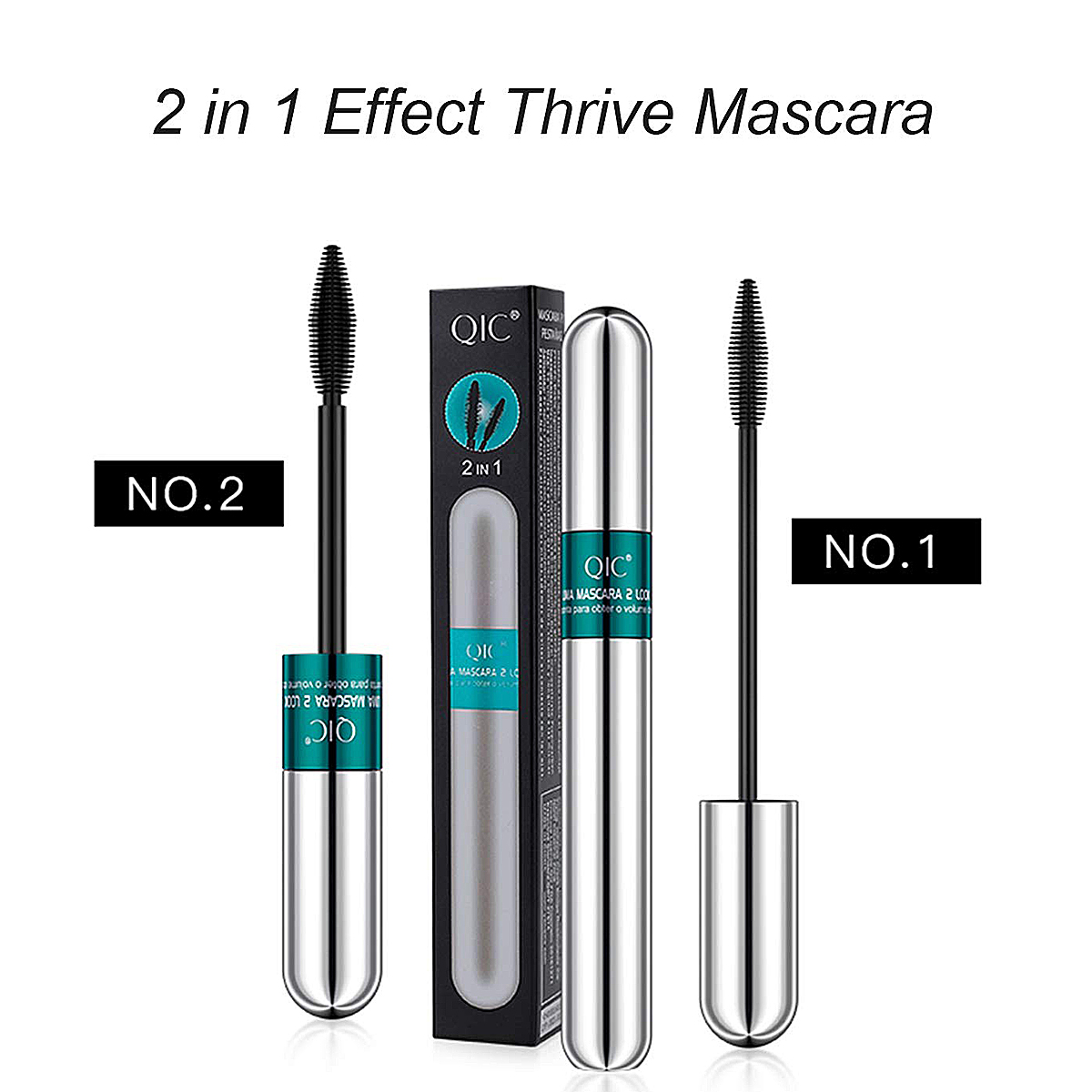 Huda Beauty Makeup Set - Double In-one Mascara Silk Fiber Mascara