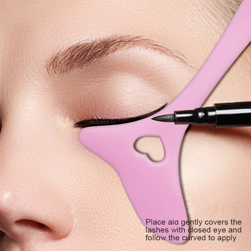 Beauty Makeup Drawing - Silicone Eyeliner Makeup Stencils Wing Tips