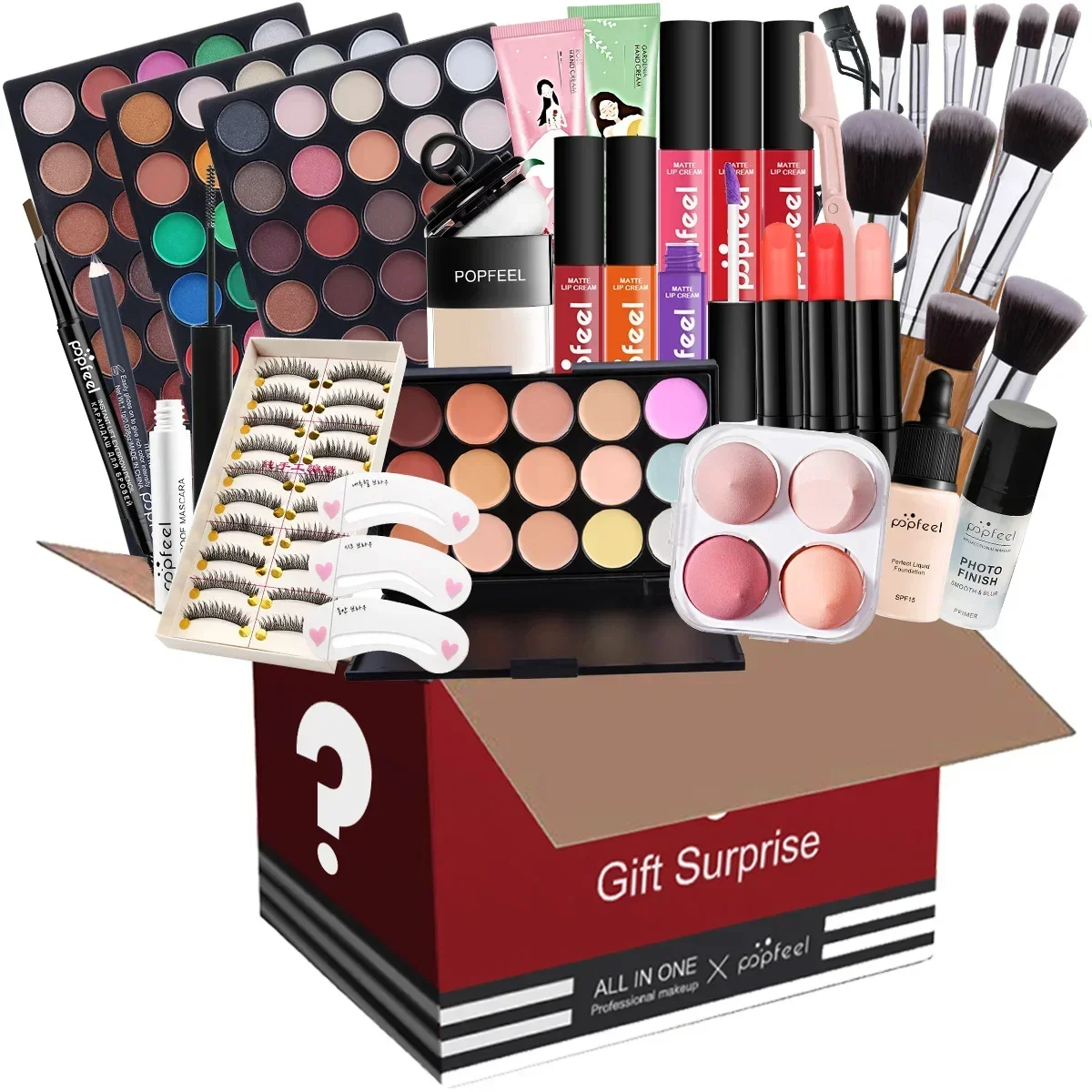 Beauty Book Makeup Kit - POPFEEL All-in-One Makeup Kit Gift Set