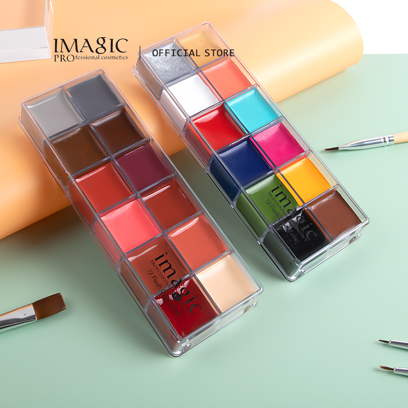 Beauty Makeup Drawing - IMAGIC 12Colors Face Body Art Safe
