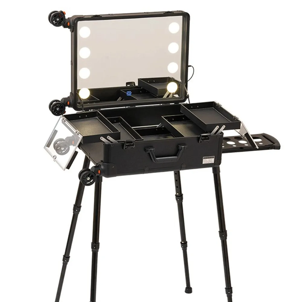 Beauty Makeup Studio - Aluminum Frame Professional Rolling Studio Makeup