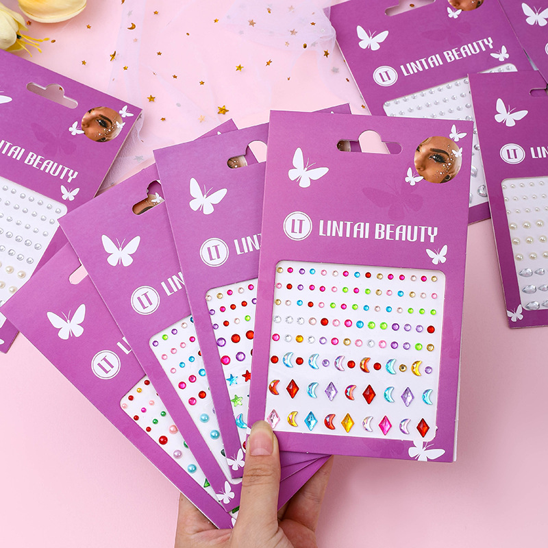 Beauty And Makeup - Hot Selling Face Gems Stickers Self