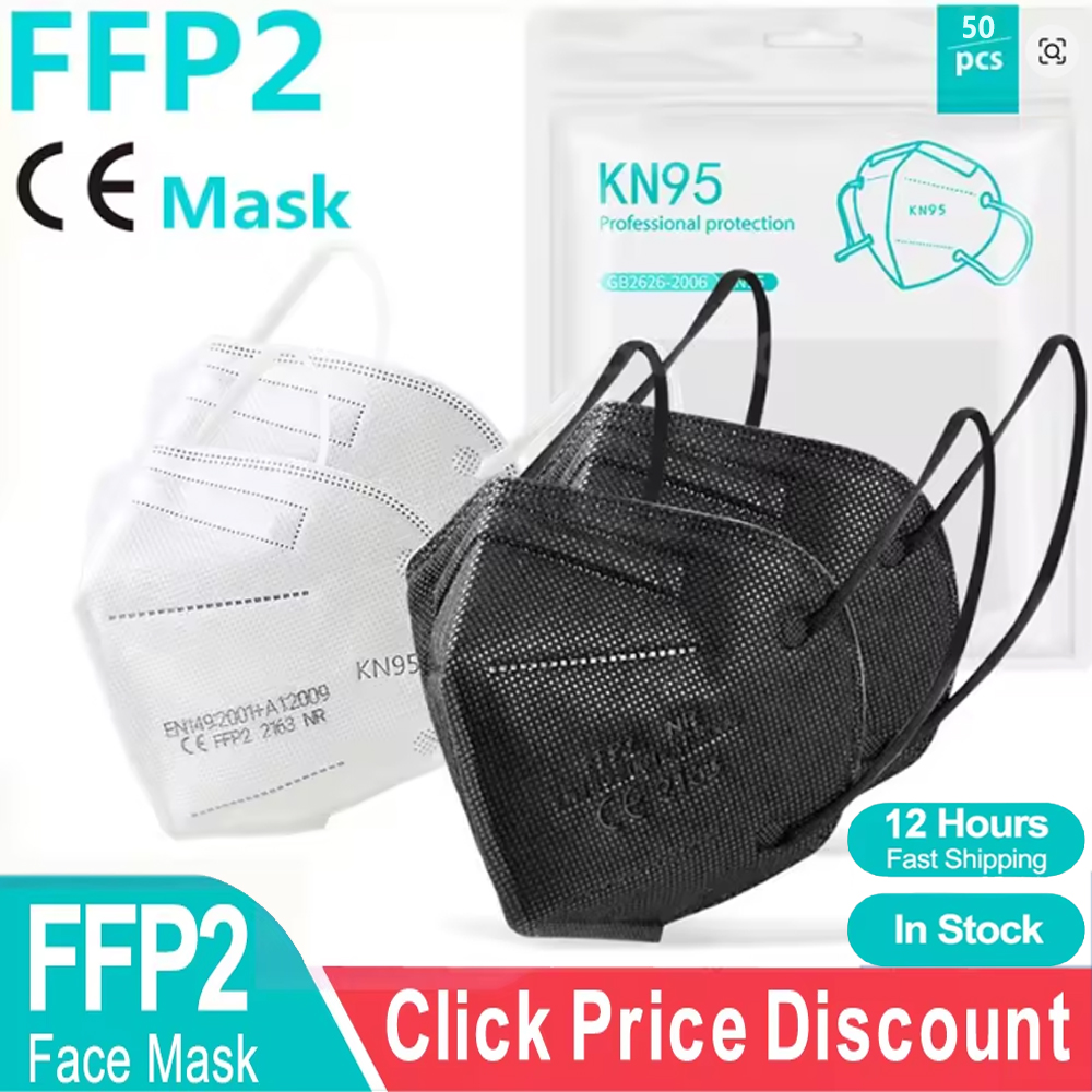 Sheet Face Mask Pack - FFP2 Face Masks Masques CE KN95