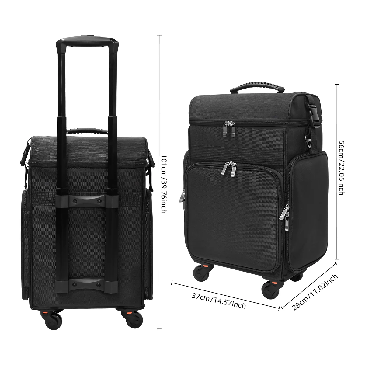 Beauty Makeup Drawing - Draw Bar Box Canvas Trolley Case