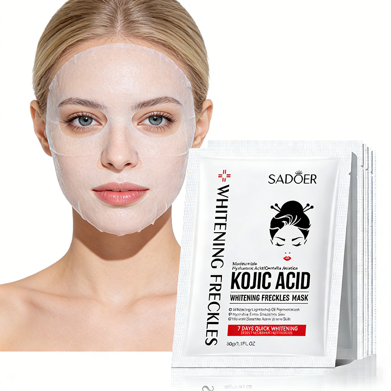 Sheet Face Mask Pack - 5pcs SADOER Kojic Acid Face Mask