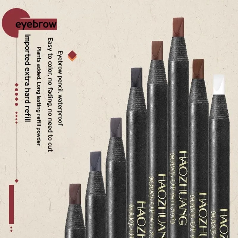 Eyebrow Pomade Pencil - 5PCS Haozhuang Eyebrow Pencil Brown Wholesale