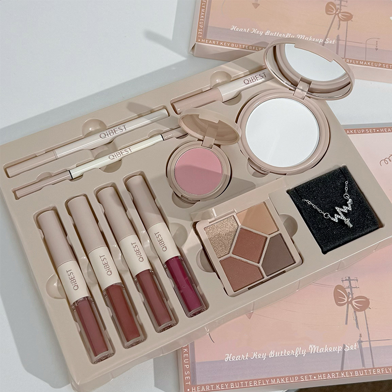 QIBEST 4 Colors Double Head Li - Beauty Book Makeup Kit recension och pris