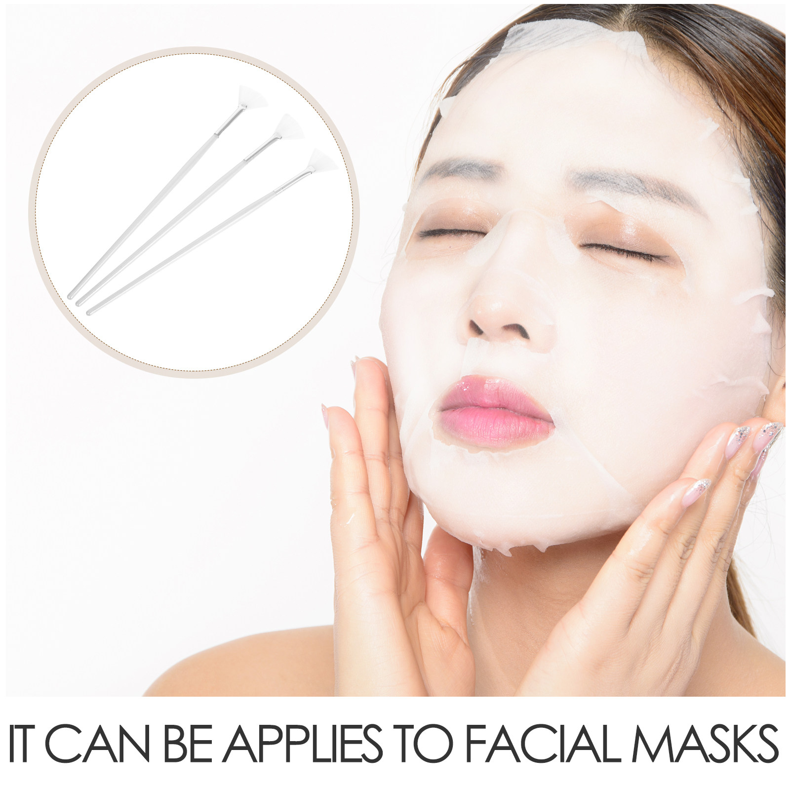 3Pcs Face Mask Applicator Brus - Beauty Makeup Face recension och pris