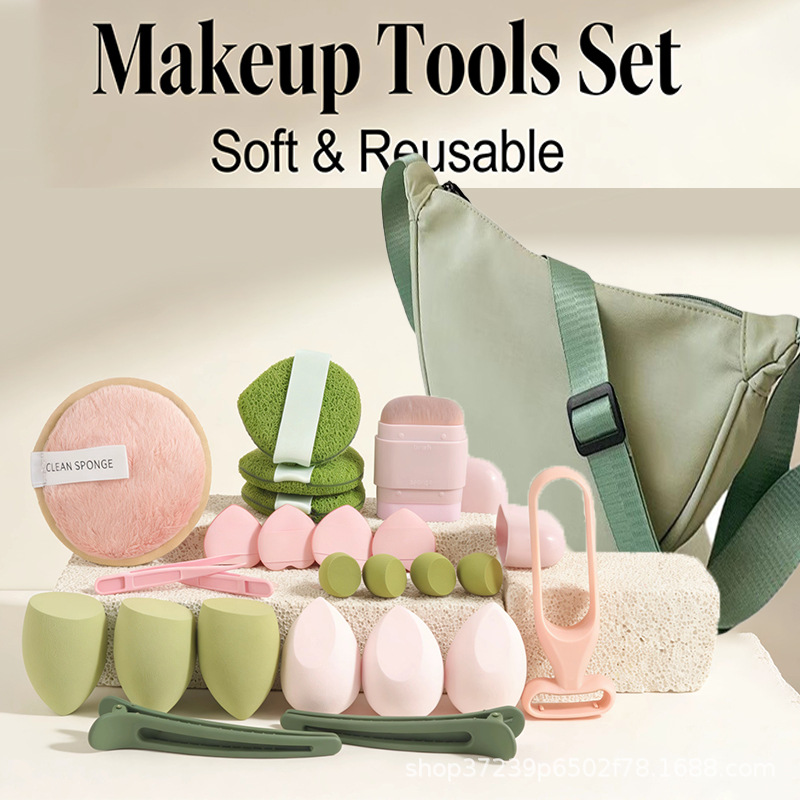 Stylish Dumpling Bag with 23 P - Beauty Makeup Kit recension och pris