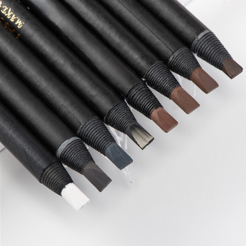 12PCS White Eyebrow Pencil Dra - Beauty Makeup Drawing recension och pris