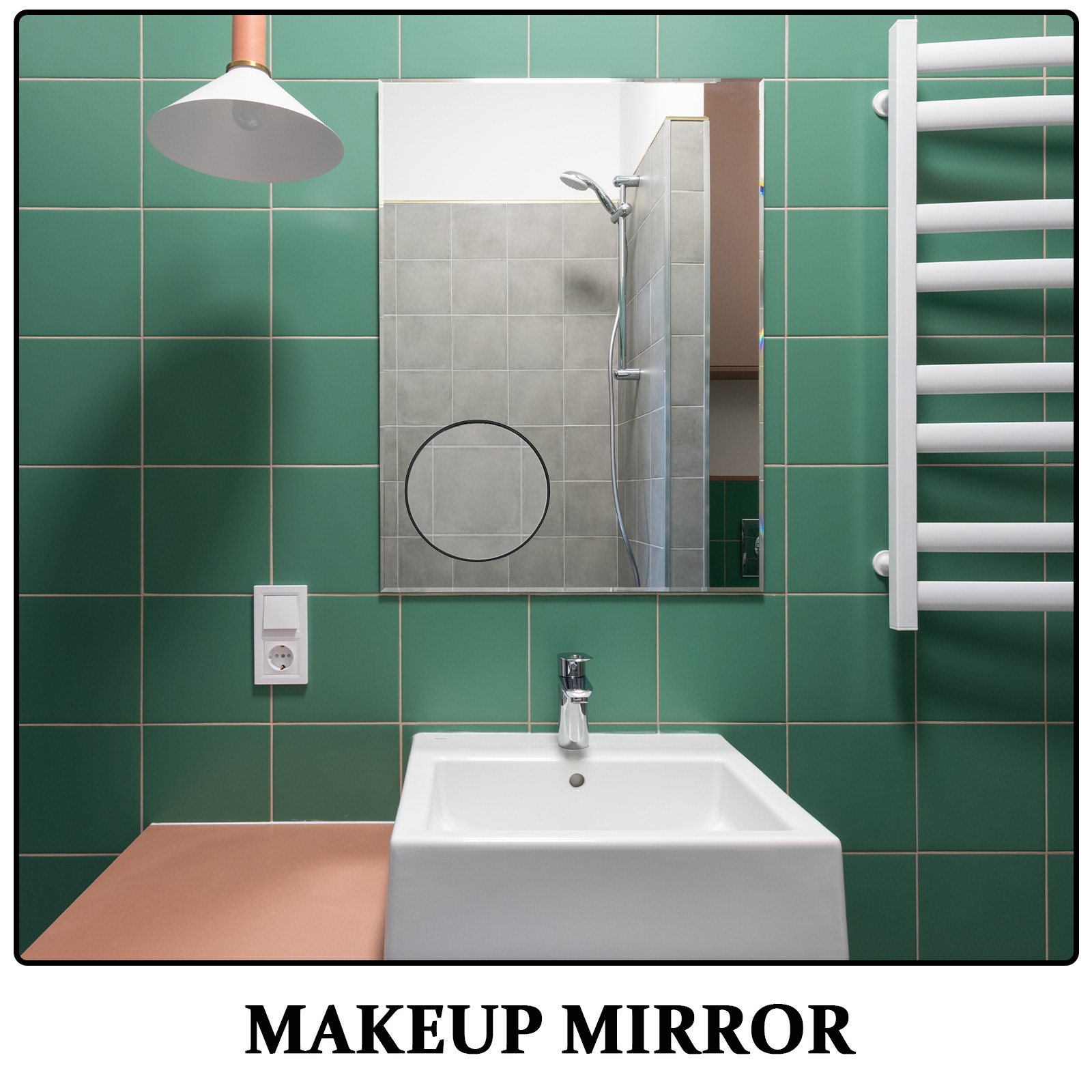 5Pcs Mini Travel Mirror 5X Gla - Beauty Works Makeup recension och pris