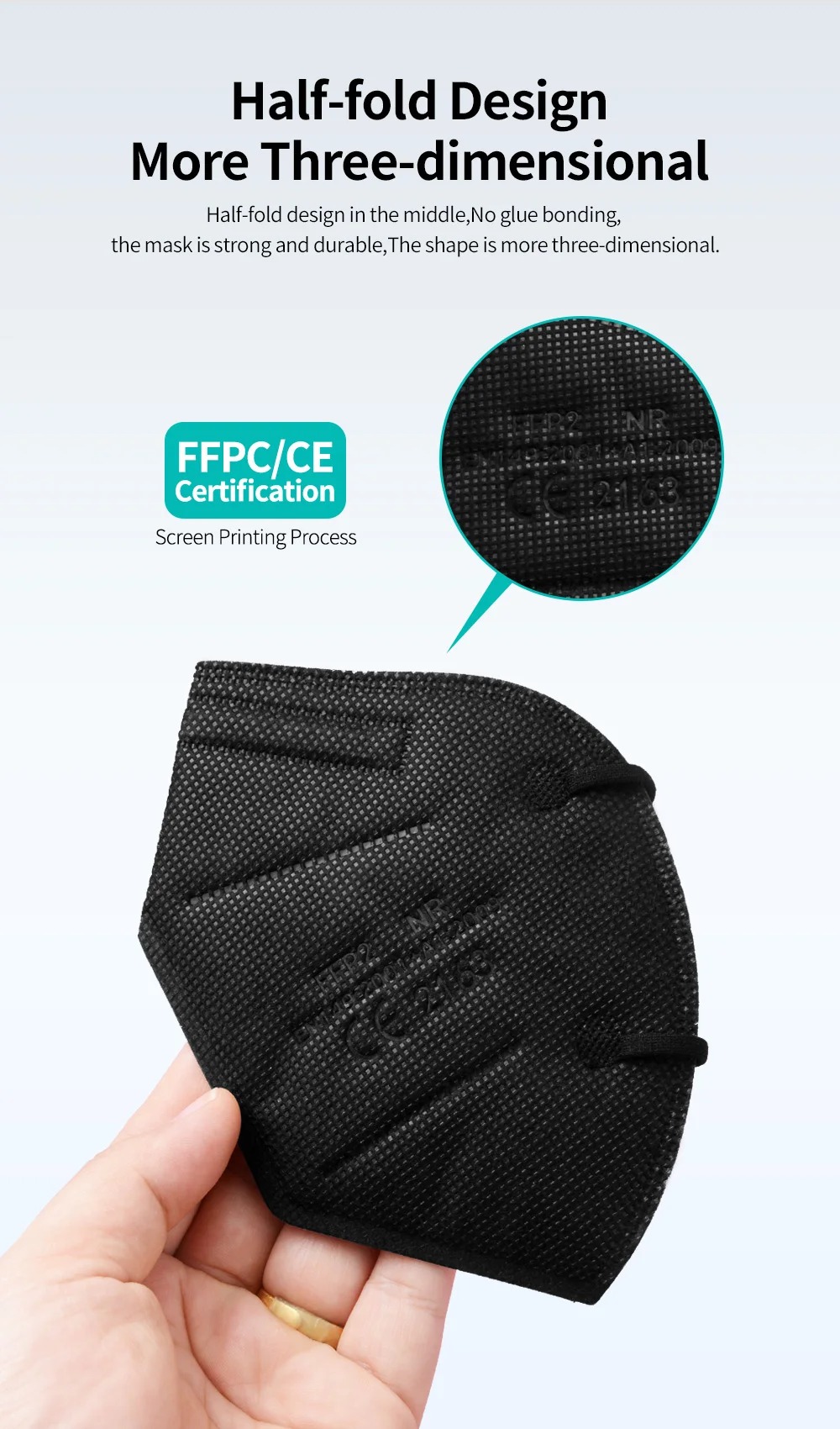 5Layer FFP2 Masks CE Approve K - Sheet Face Mask Pack recension och pris