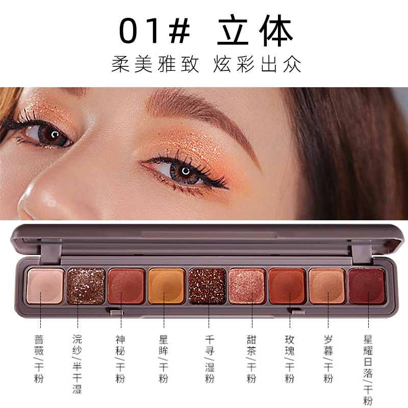 9 Colors Eye Shadow Palette Ne - Beauty Book Makeup Kit recension och pris