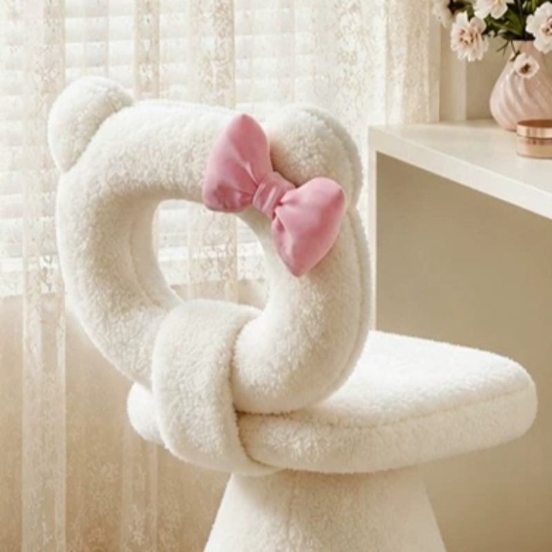 Bow Dressing Vanity Stool Pink - Beauty And Makeup recension och pris