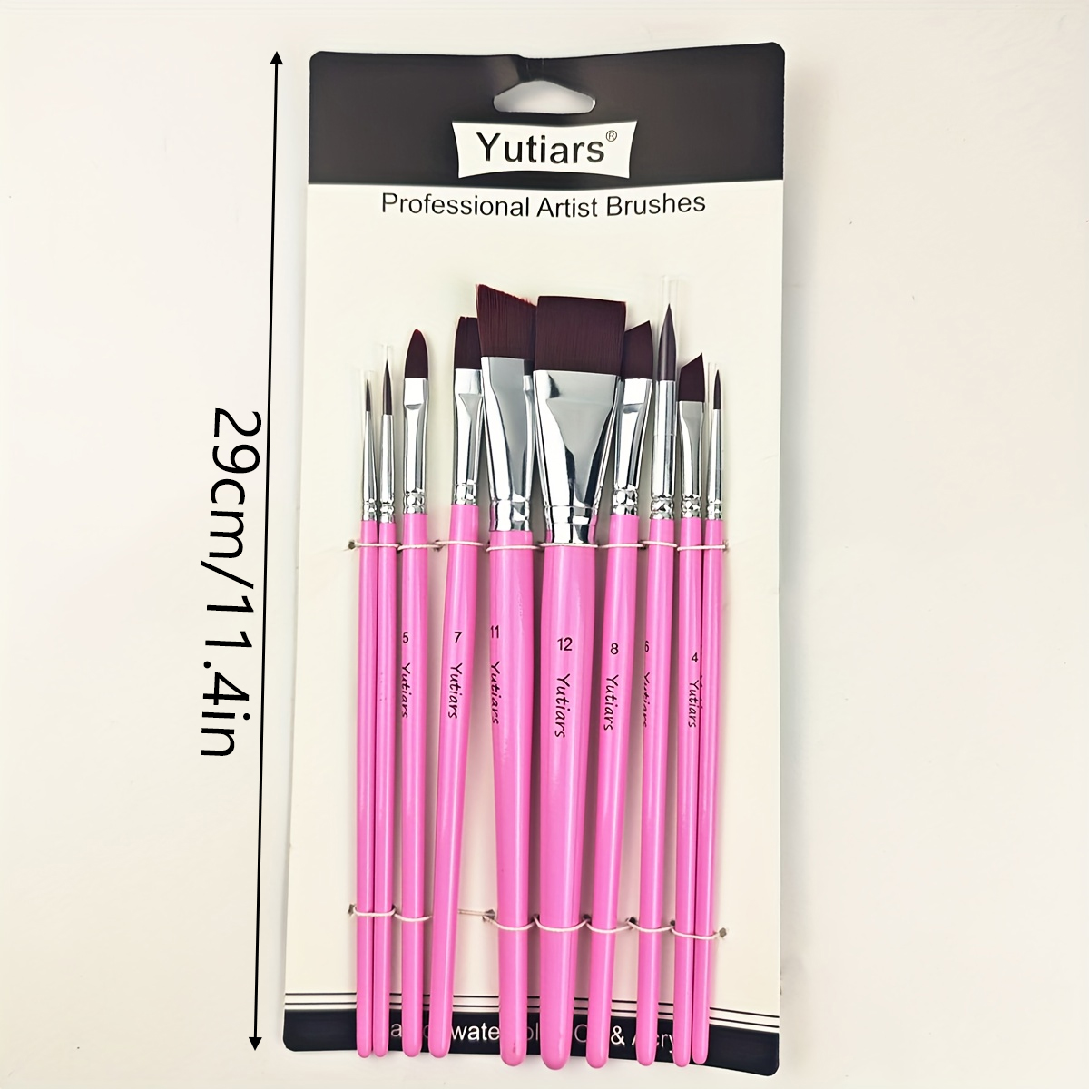 10Pcs Pink Face Painting Brush - Beauty Makeup Drawing recension och pris