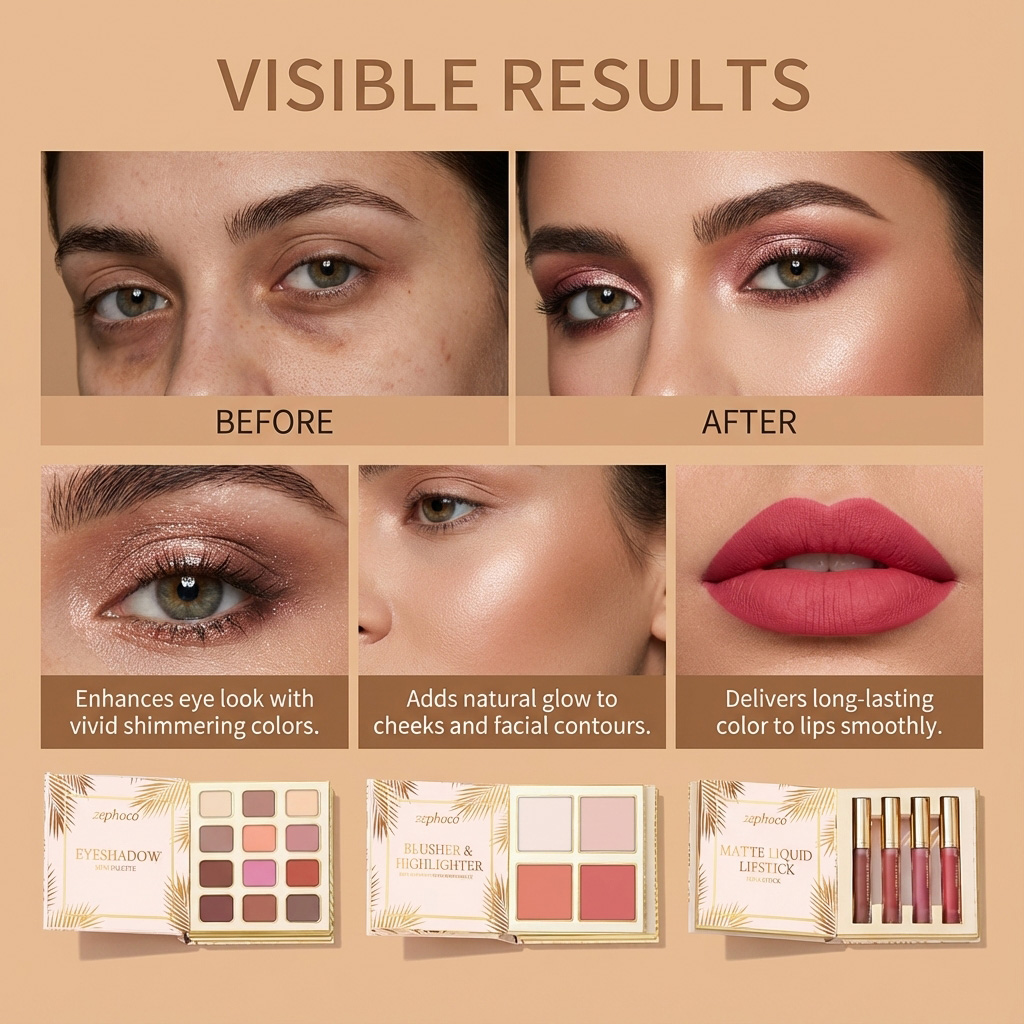 Tropical Gilded Makeup Set: Al - Beauty Book Makeup Kit recension och pris