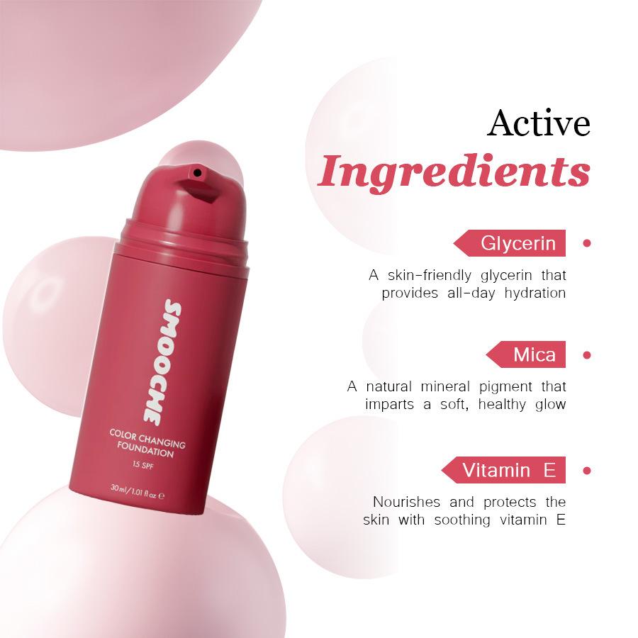 SMOOCHE Color Changing Foundat - Concealer Full Coverage recension och pris