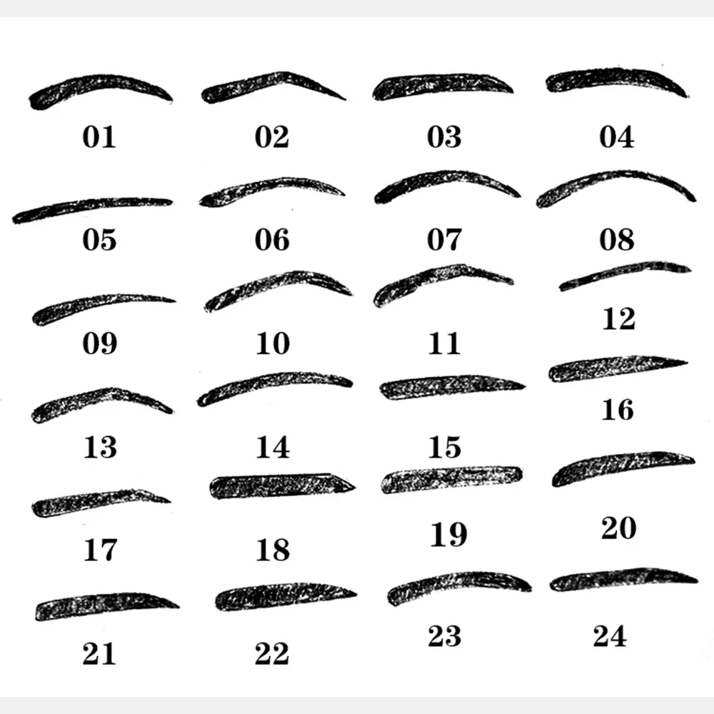 3 / 24 Pcs Reusable Eyebrow St - Beauty Makeup Drawing recension och pris