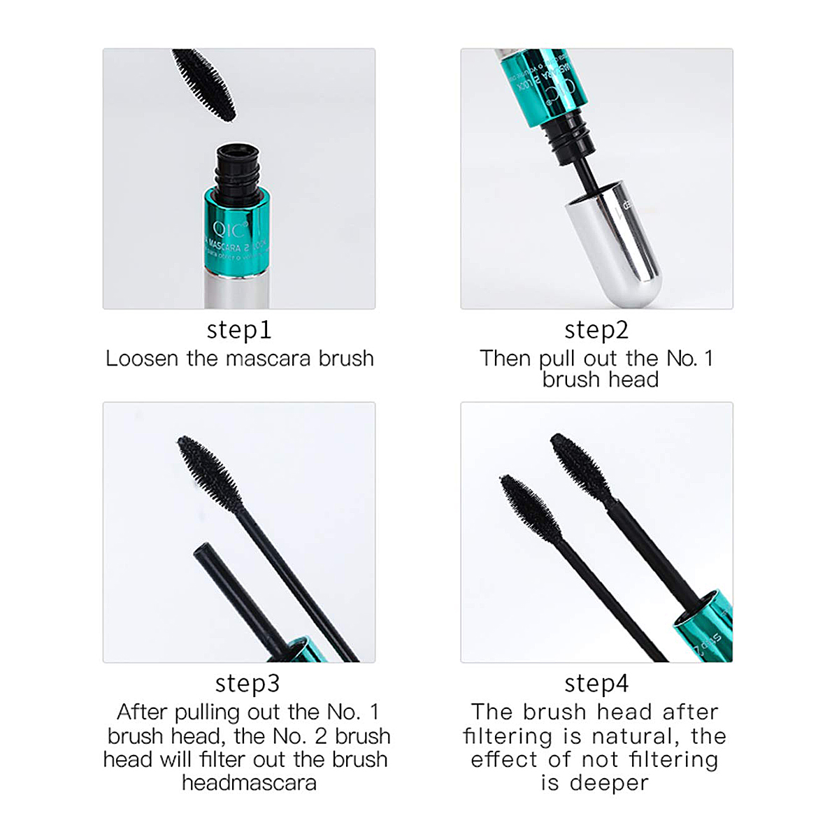Double In-one Mascara Silk Fib - Huda Beauty Makeup Set recension och pris