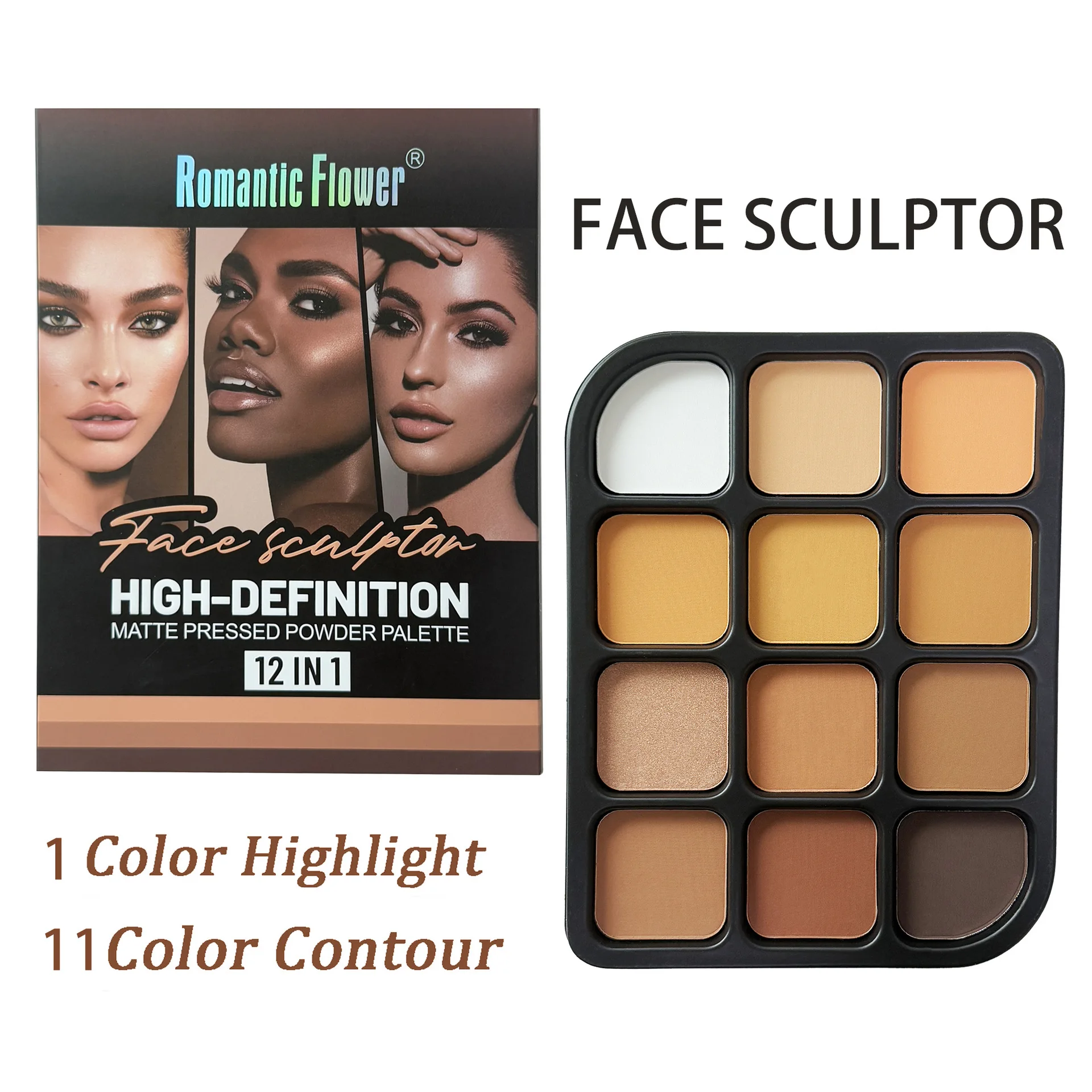 Deep Skin 12-Color Matte Conto - Concealer Full Coverage recension och pris