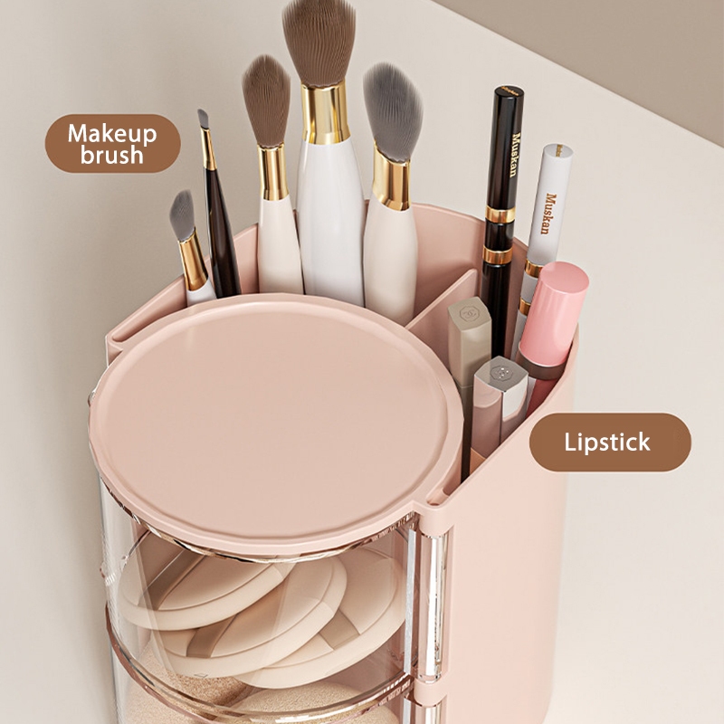 2-in-1 Rotatable Makeup Brushe - Beauty Makeup Lipstick recension och pris