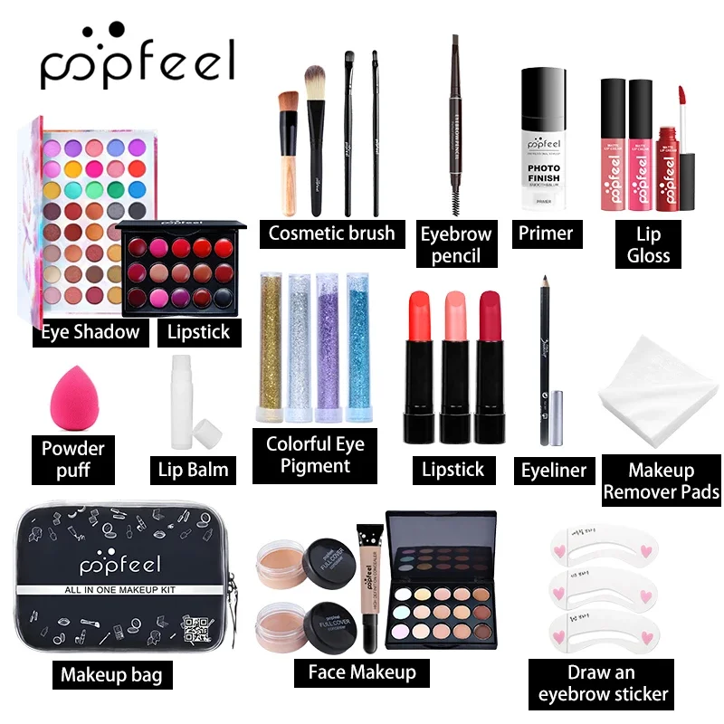 Make Up Sets Eyeshadow Lipstic - Beauty Book Makeup Kit recension och pris