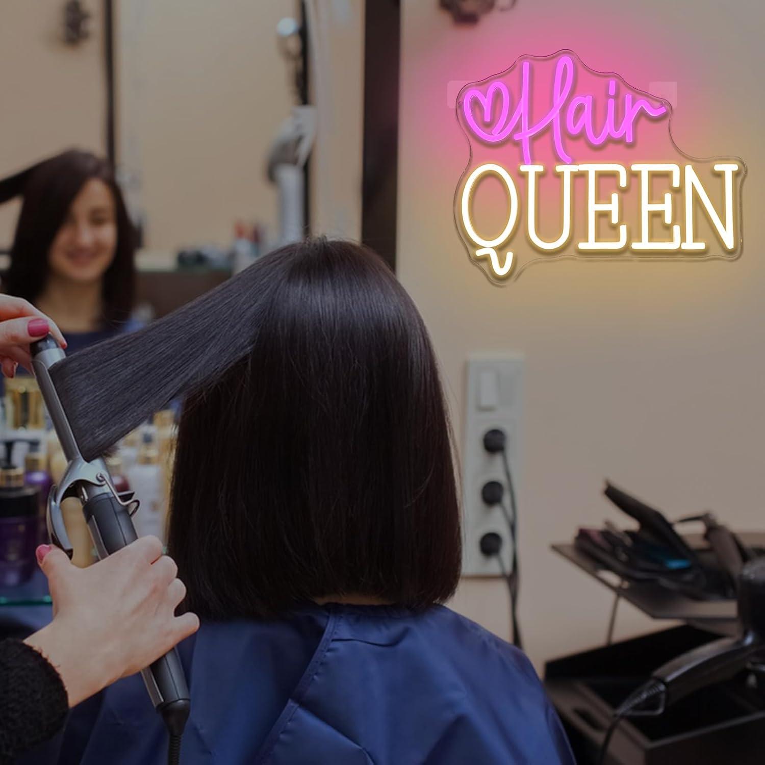Hair Queen Neon Sign Dimmable  - Beauty Makeup Studio recension och pris