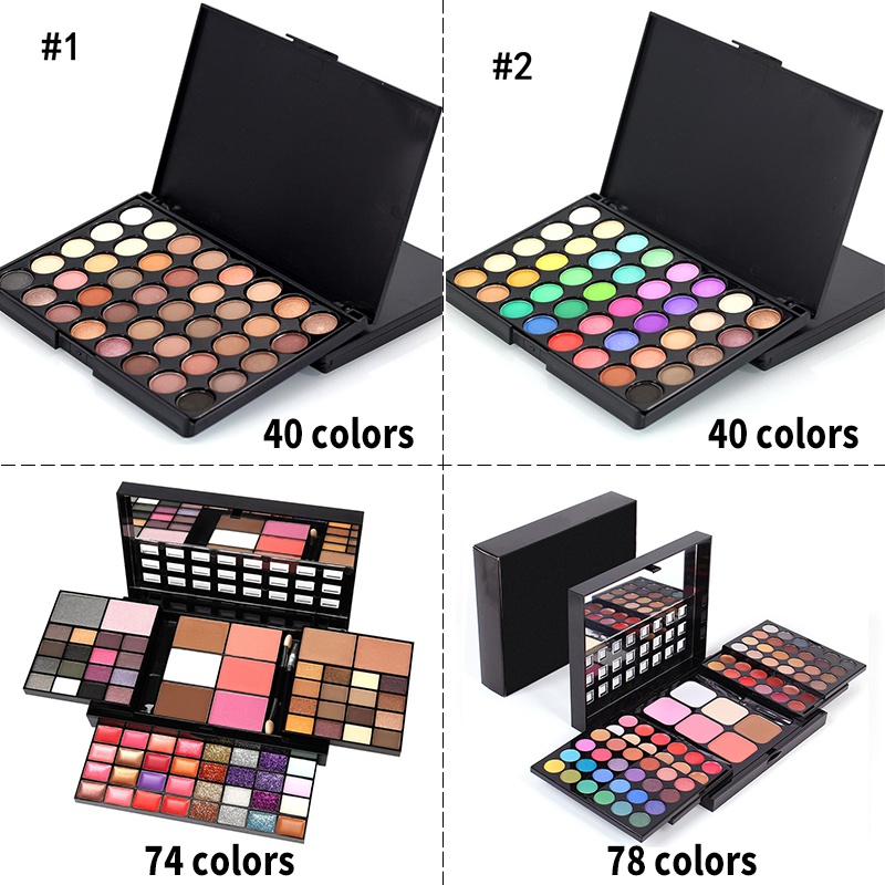 40/74/78 Colors Glitter Eyesha - Beauty Book Makeup Kit recension och pris