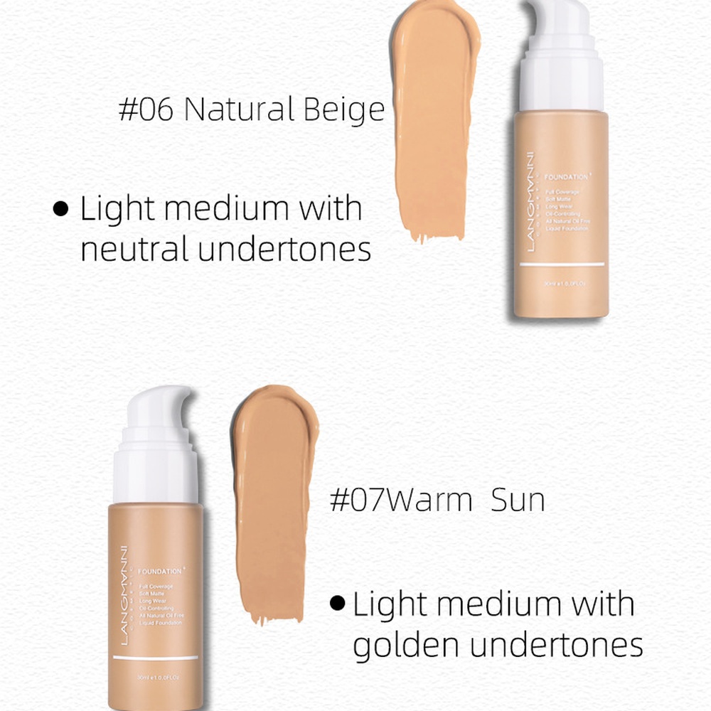 Langmanni Matte Foundation Ful - Concealer Full Coverage recension och pris