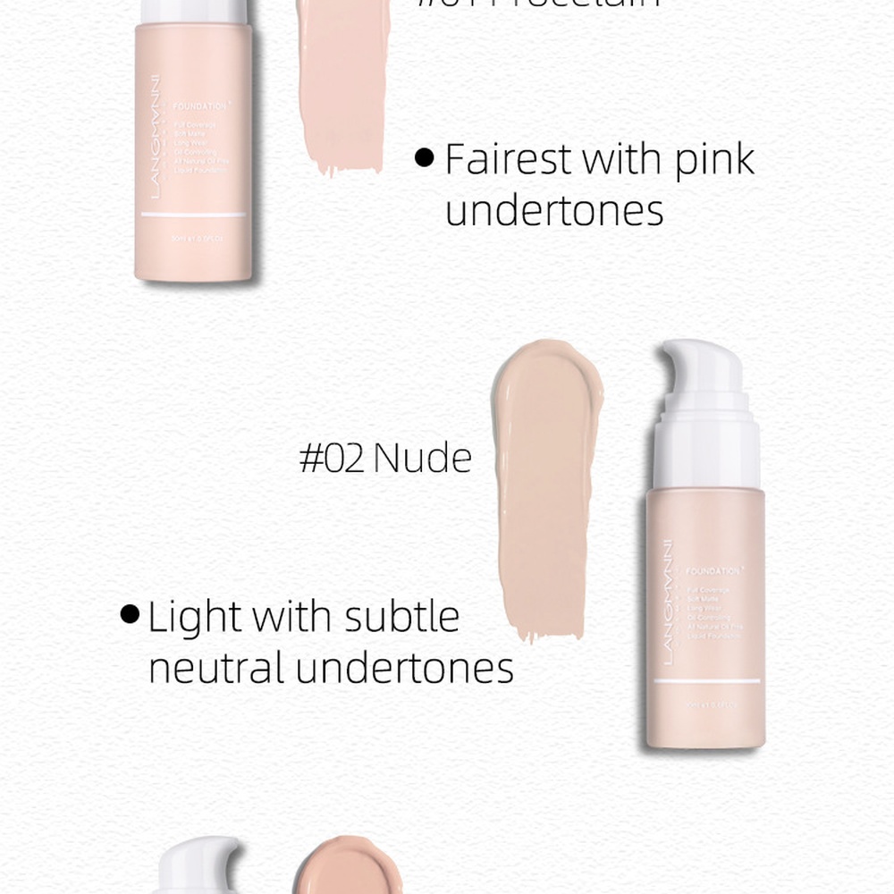 Langmanni Matte Foundation Ful - Concealer Full Coverage recension och pris