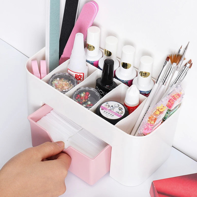 Nail Art Organizer Desktop Dra - Beauty Makeup Lipstick recension och pris