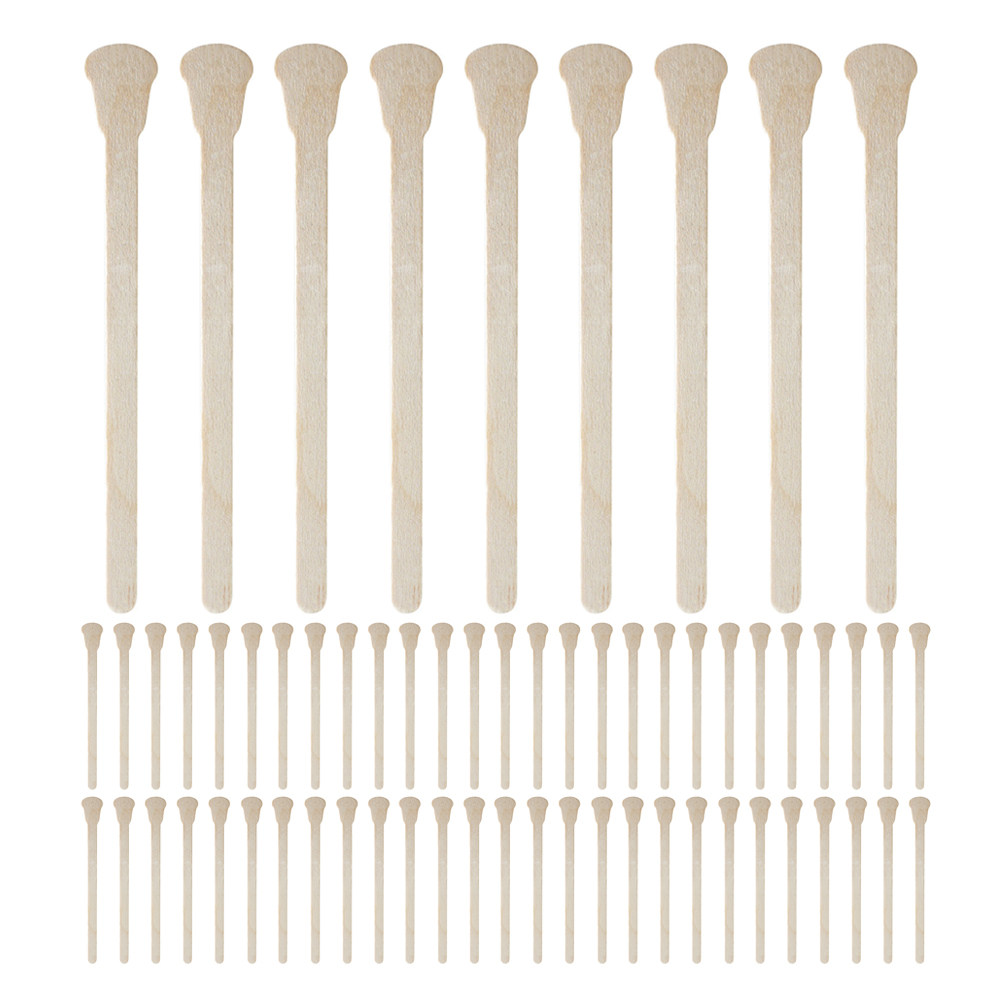 100Pcs Sturdy Wooden Wax Stick - Beauty Makeup Lipstick recension och pris