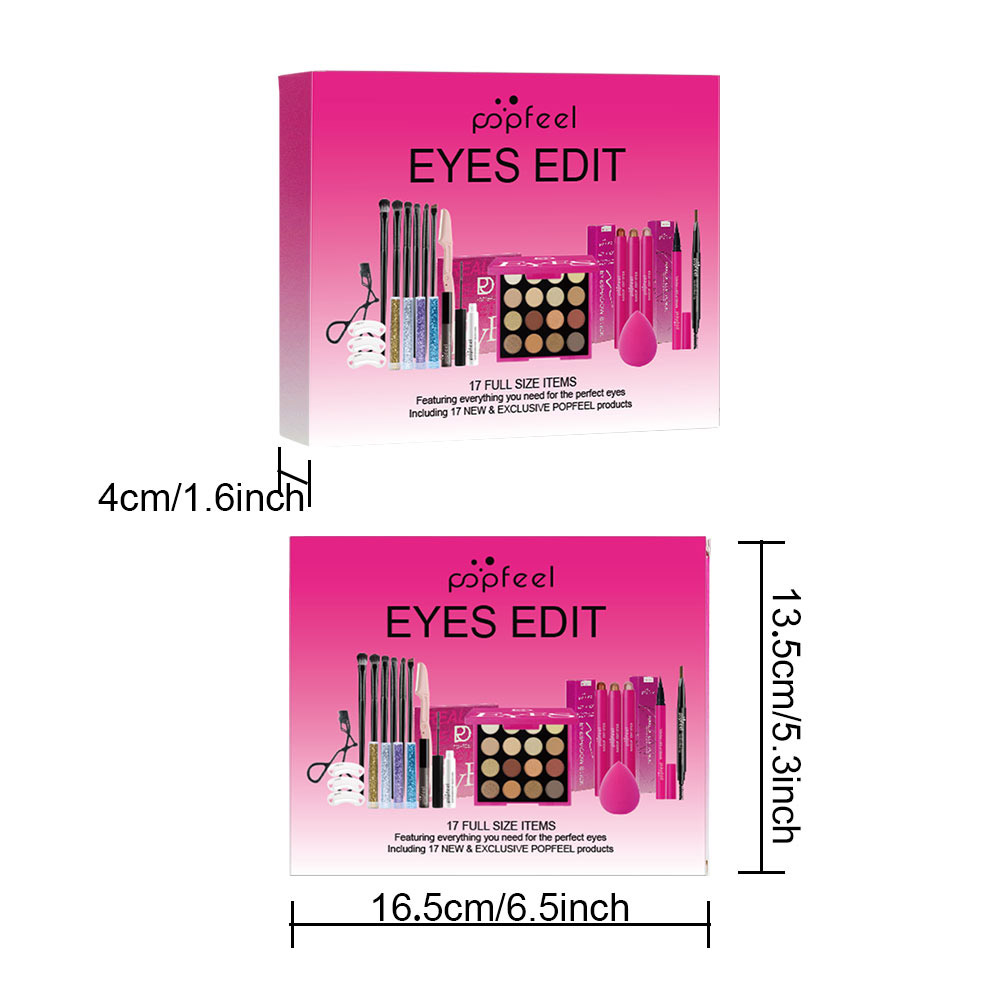 POPFEEL 22-Piece Eye Makeup Se - Beauty Book Makeup Kit recension och pris